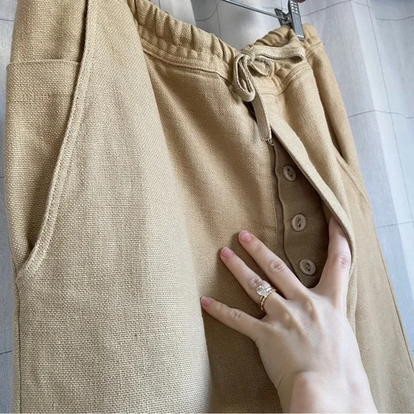 ❌SOLD❌ MATTEO Los Angeles Linen Cropped Pants - Picture 6 of 12